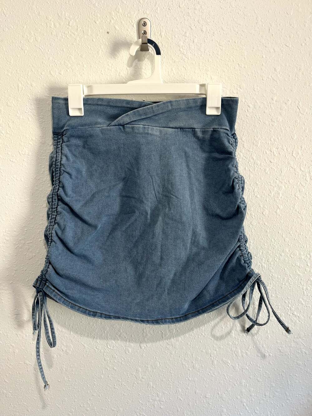 Y2K Ruched Drawstring Mini Skirt